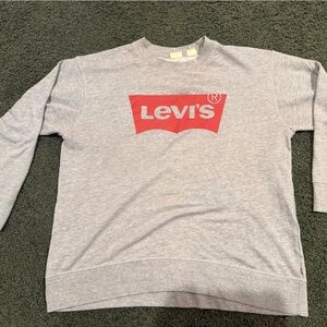 Levi's Heather Gray Shirt with Red Logo